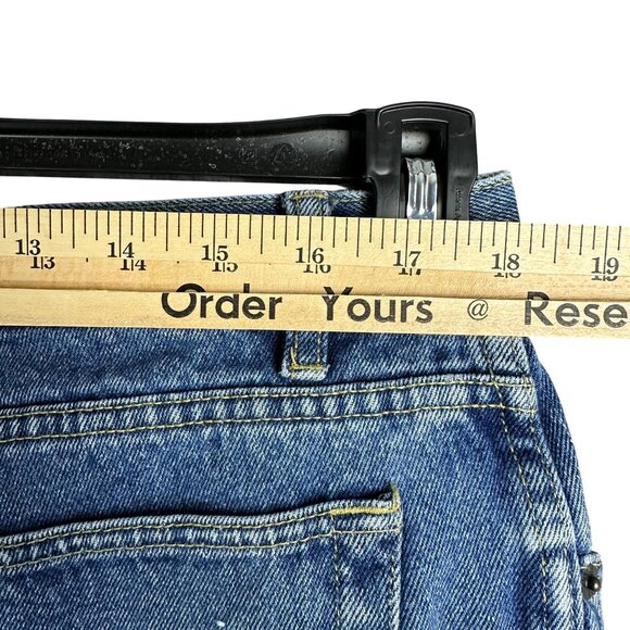 Bugle Boy Jeans Mens 38W 30L Blue Denim Relaxed Fit 100% Cotton Vintage Style - Picture 9 of 14